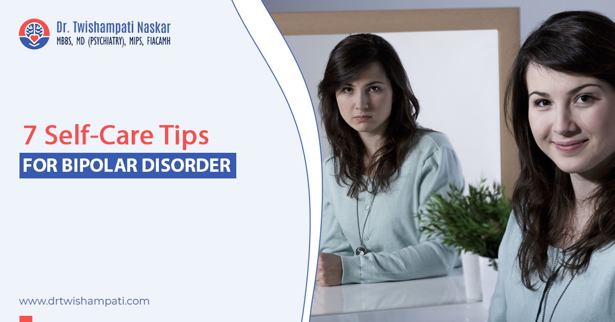 Dr. Twishampati Naskar sharing self-care tips for managing bipolar disorder.
